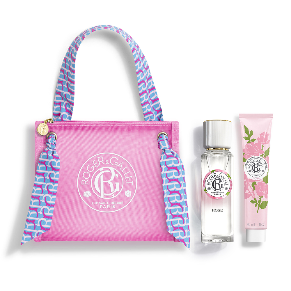 ROGER & GALLET - PROMO PACK ROSE Eau Parfumee Bienfaisante - 30ml & Creme Mains - 30ml